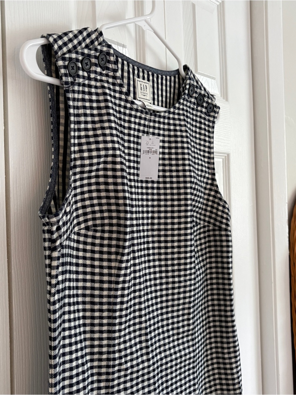 Gap x DOEN Denim Gingham Mini Dress - Picture 7 of 11